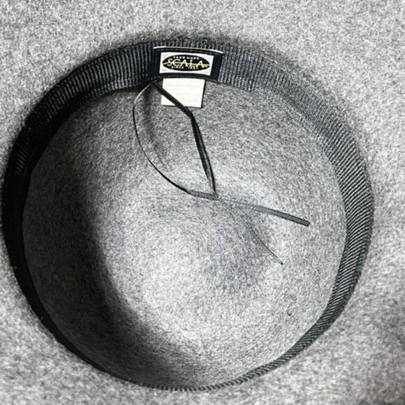 Scala NWT Grey Wool Felt Cloche Hat main image 4